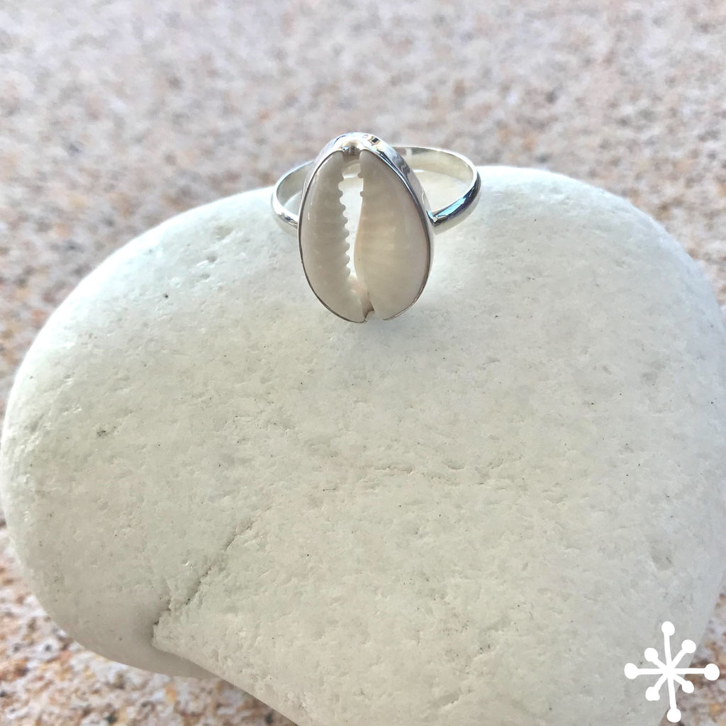 Cowrie Shell Ring Simple