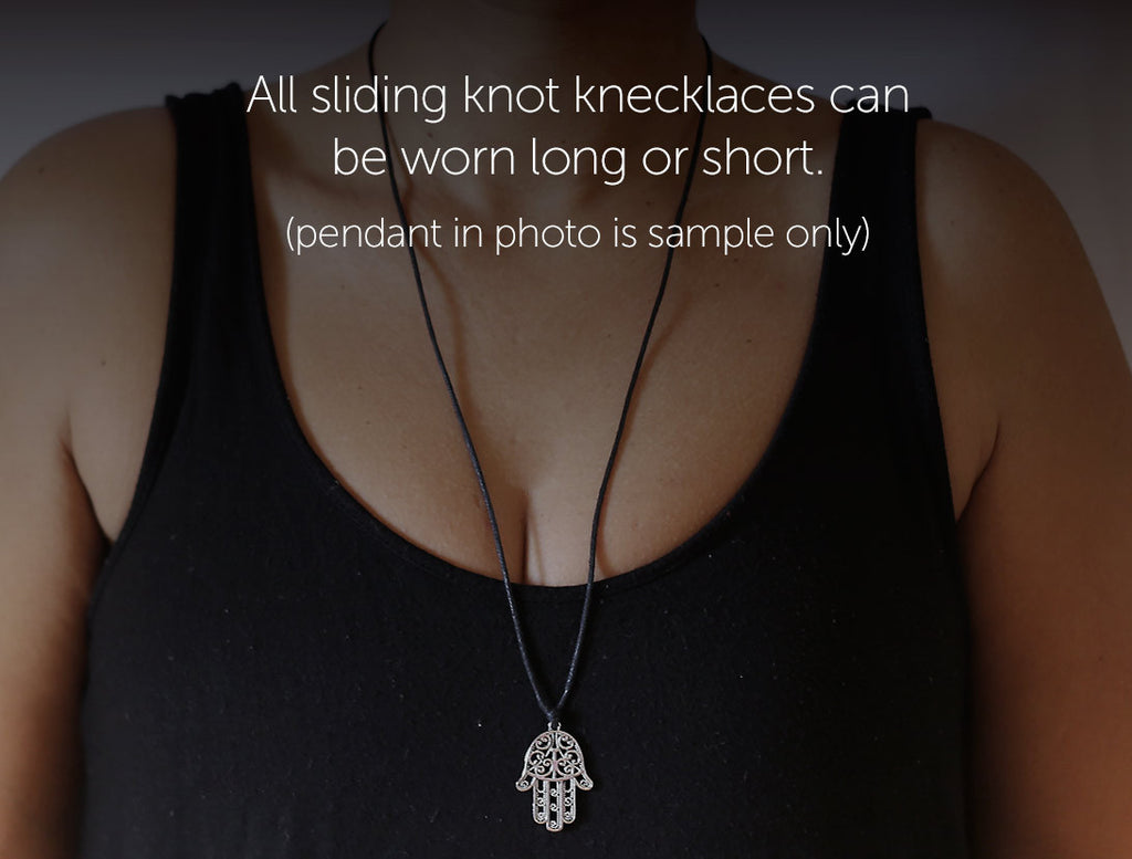 Sun Ray Sliding knots necklace