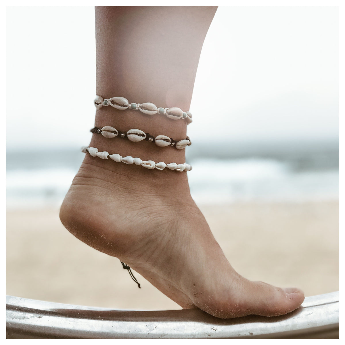 SHELL ANKLETS