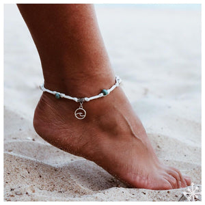 Macrame Anklets | Shell Anklets
