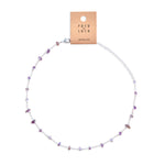 Chain Silver Necklace Amethyst