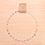 Chain Silver Necklace Amethyst