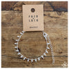 Chain Bracelet Silver plated  with bead