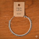 Chain Bracelet Silver plated with spheres beads