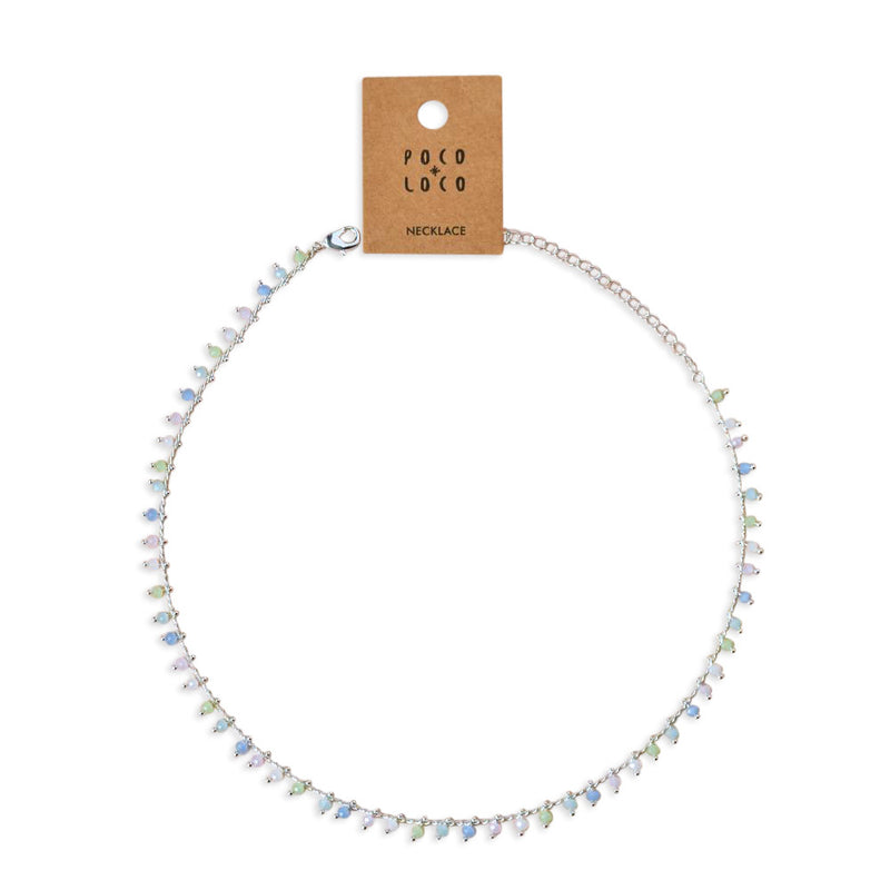 Chain Necklace Silver Multicolor