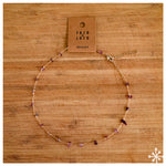Chain Necklace Gold Amethyst