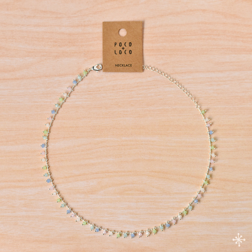 Chain Necklace Silver Multicolor