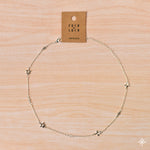 Chain Necklace Silver Stars