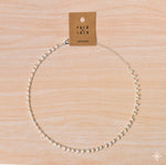 Chain Necklace Silver White