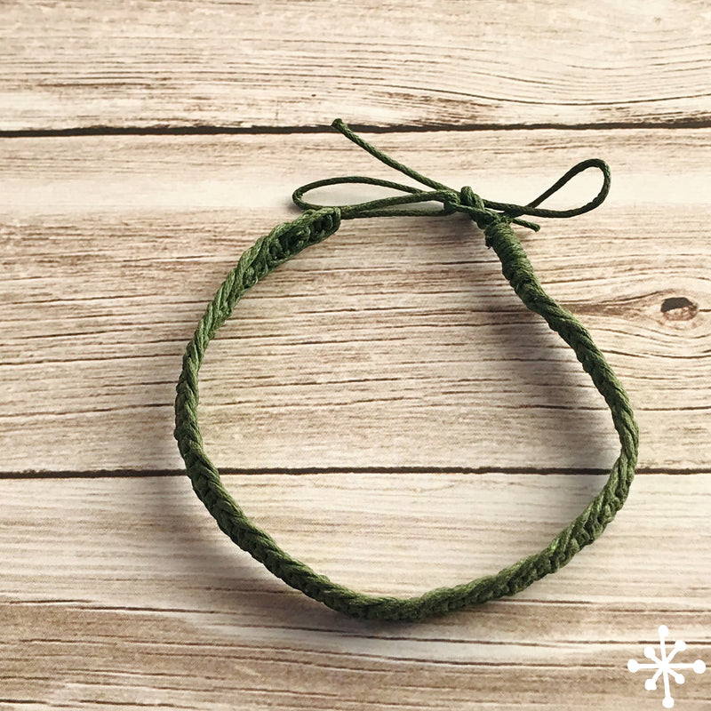 Cotton thin anklet green khaki