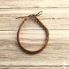 Cotton thin anklet light brown