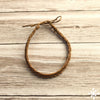 Cotton thin anklet light brown