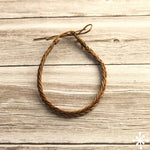 Cotton thin anklet light brown