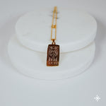 Zodiac Sign necklace. Aries Stainless Steel Gold plated