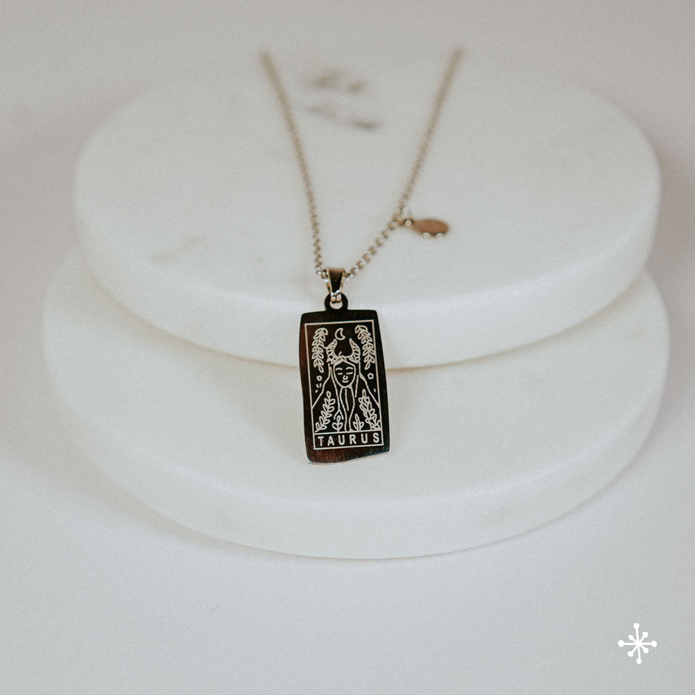 5 -Zodiac Sign Necklace TAURUS