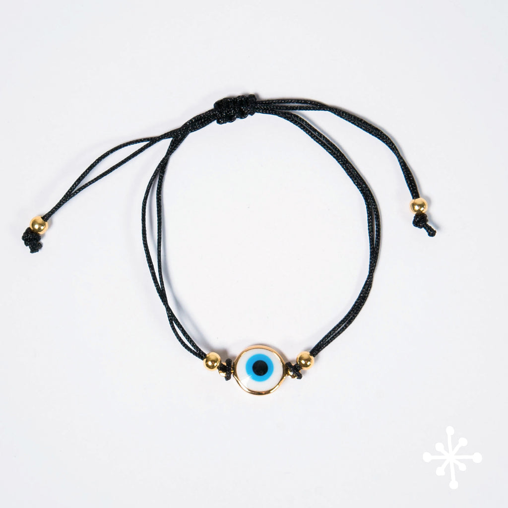 Evil eye bracelet Gold Bead