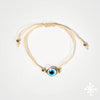 Evil eye bracelet Gold Bead