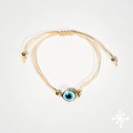Evil eye bracelet Gold Bead