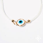 Evil eye bracelet Gold Bead