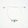 Evil eye bracelet Gold Bead