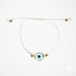 Evil eye bracelet Gold Bead