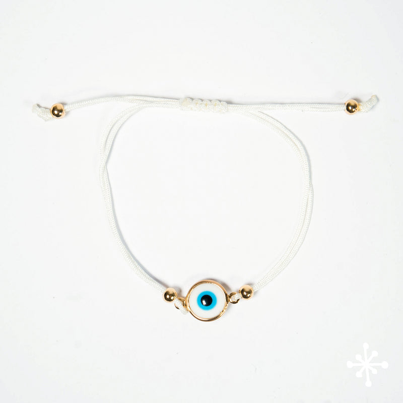 Evil eye bracelet Gold Bead
