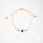 Evil eye bracelet Silver Bead