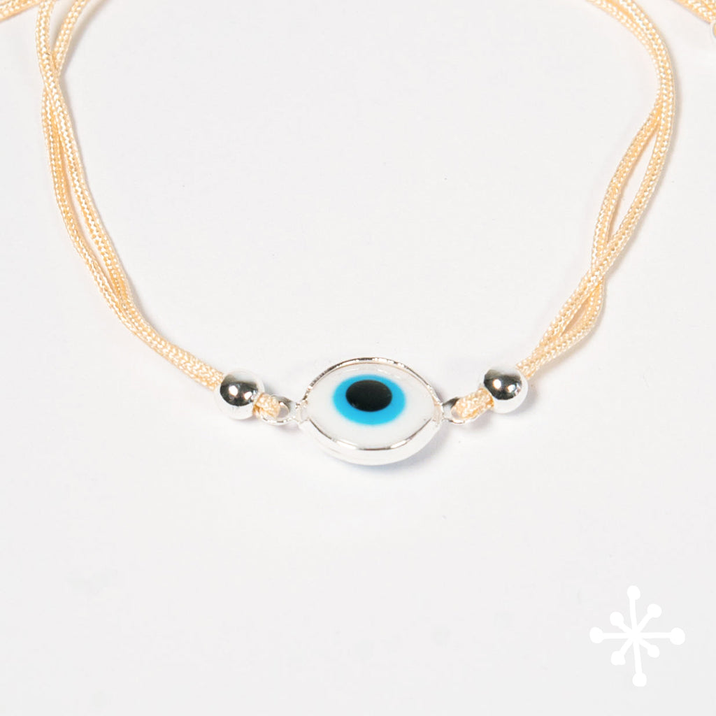 Evil eye bracelet Silver Bead