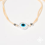 Evil eye bracelet Silver Bead