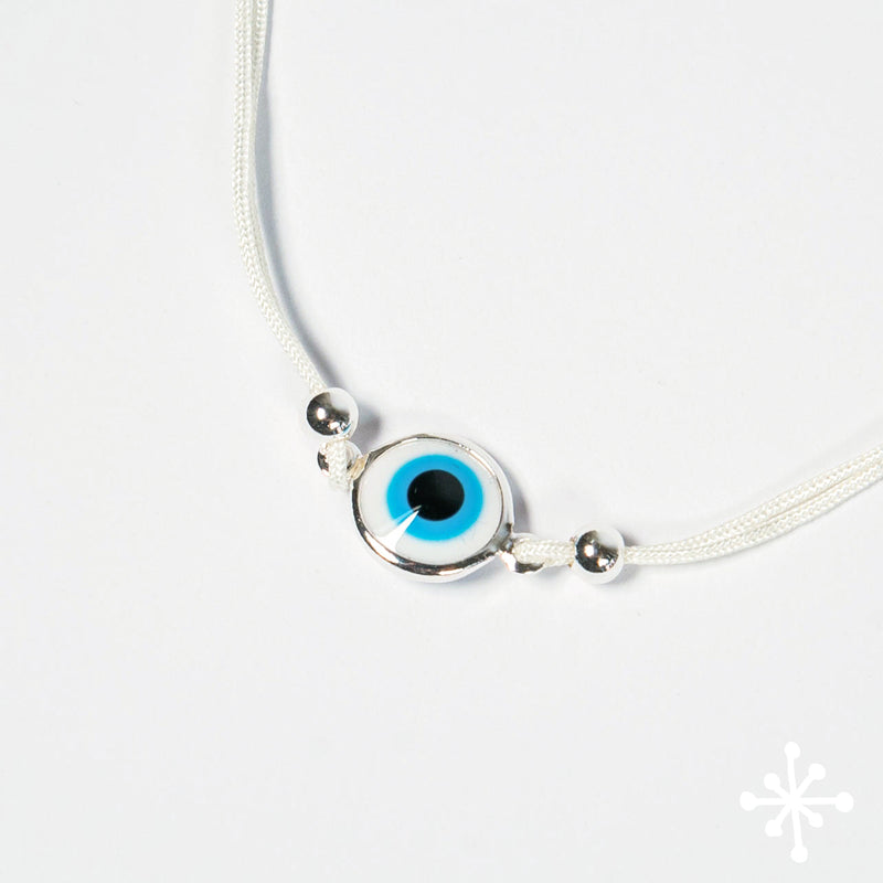 Evil eye bracelet Silver Bead