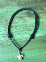 Turtle Anklet Black