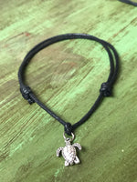 Turtle Anklet Black