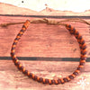Mixed Colour Leather Bracelet Dark Brown/ Light Brown - Hand plaited - Mapuche
