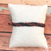 Leather Bracelet mixed colour Dark Brown and Black