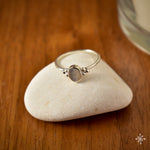 Mother of Pearl Silver Ring