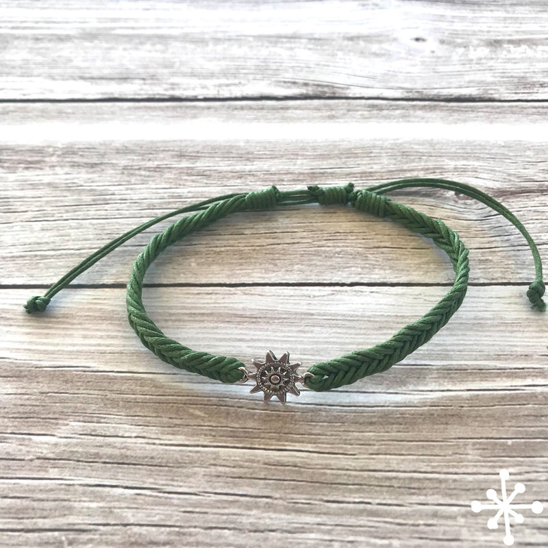 Sun anklet green