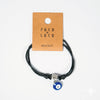 evil eye bracelet sliding knot black