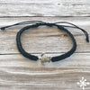 Turtle anklet black