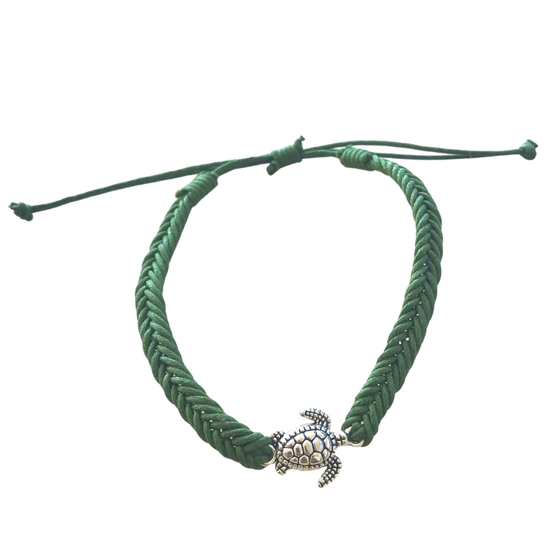 Turtle anklet green