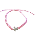 Turtle anklet pink