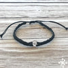 Wave anklet black