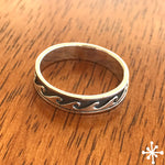 Waves Sterling Silver Ring