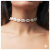 Cowrie Shell Choker with Plain cowrie shells