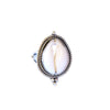 Cowrie Shell Ring Silver Bohemian