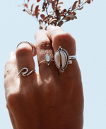 Cowrie Shell Ring made from Sterling Silver