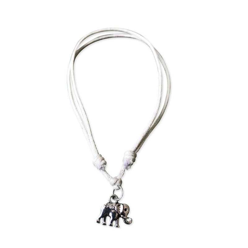 Silver Elephant Anklet