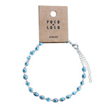 Evil eye anklet Silver