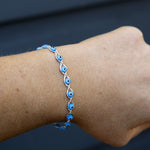 Chain Bracelet Silver - Evil eye