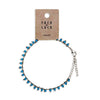 Blue and Gold Anklet