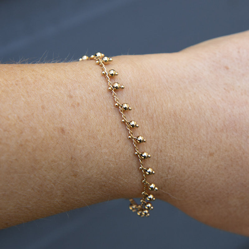 Gold boho bracelet